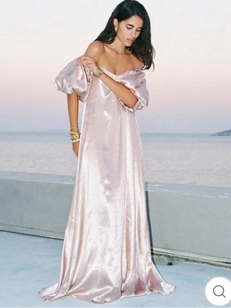 Caroline Constas Palmer Dress Rose Blush Pink Sz Small